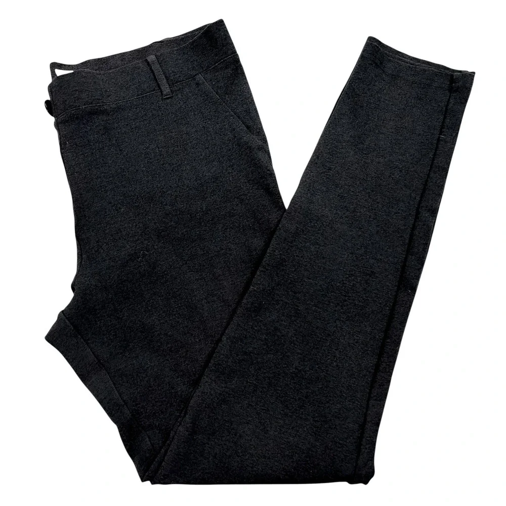 Betabrand Pants Women's Large‎ Gray Ponte Dress Pants Stretch Knit Comfy Work 1